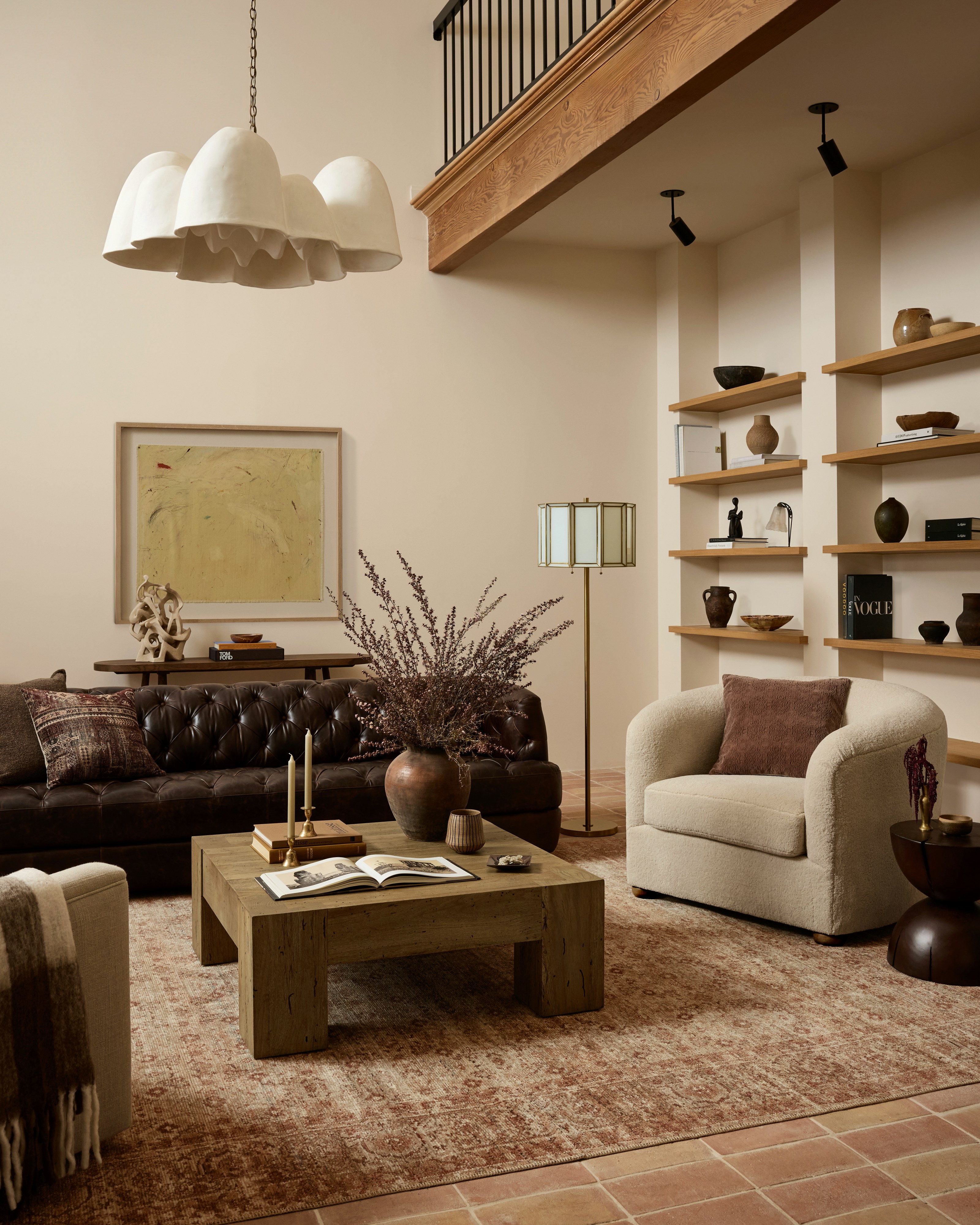 Shown in Chalet Sand Faux Shearling
