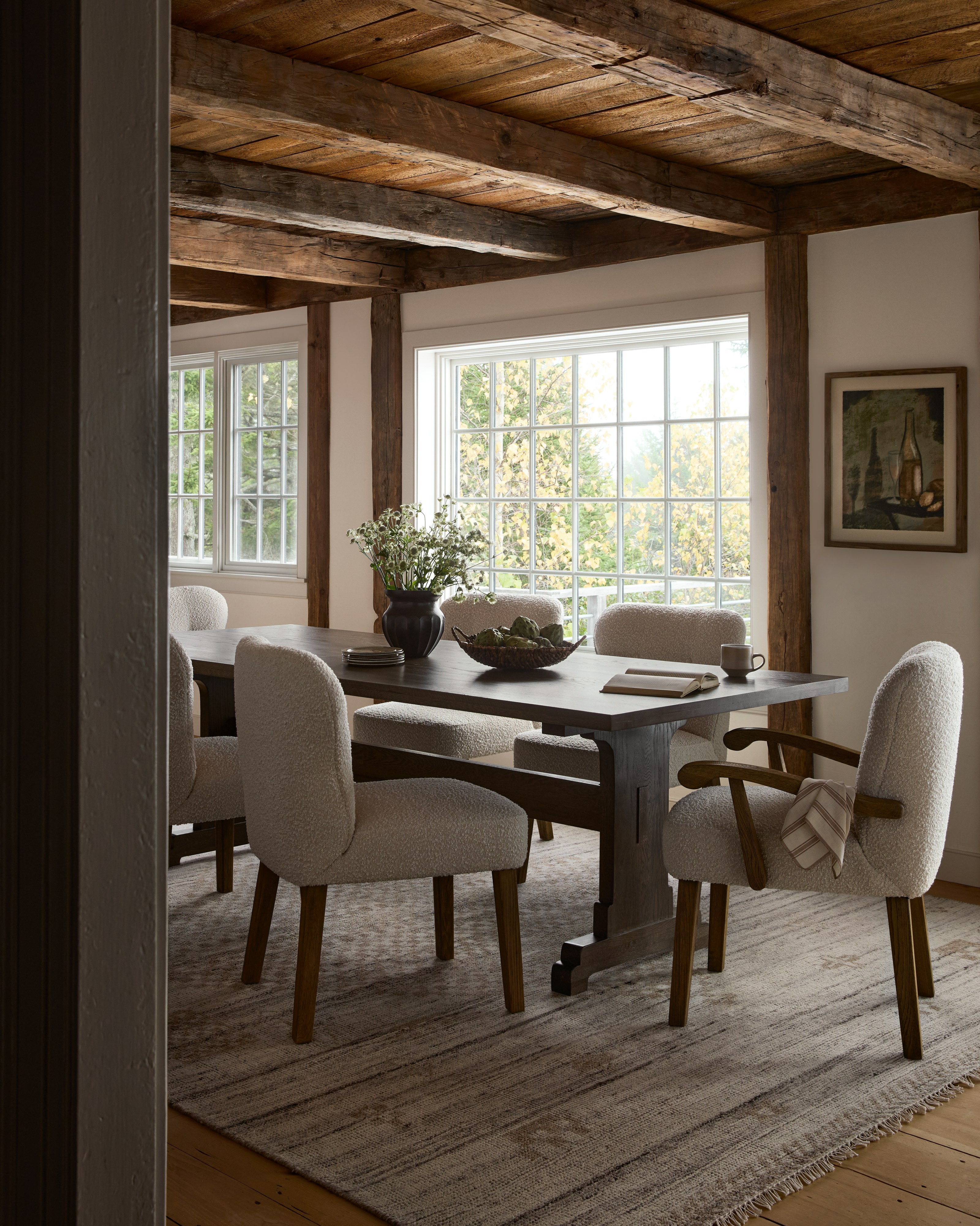 Shown in Side Chair and Armchair