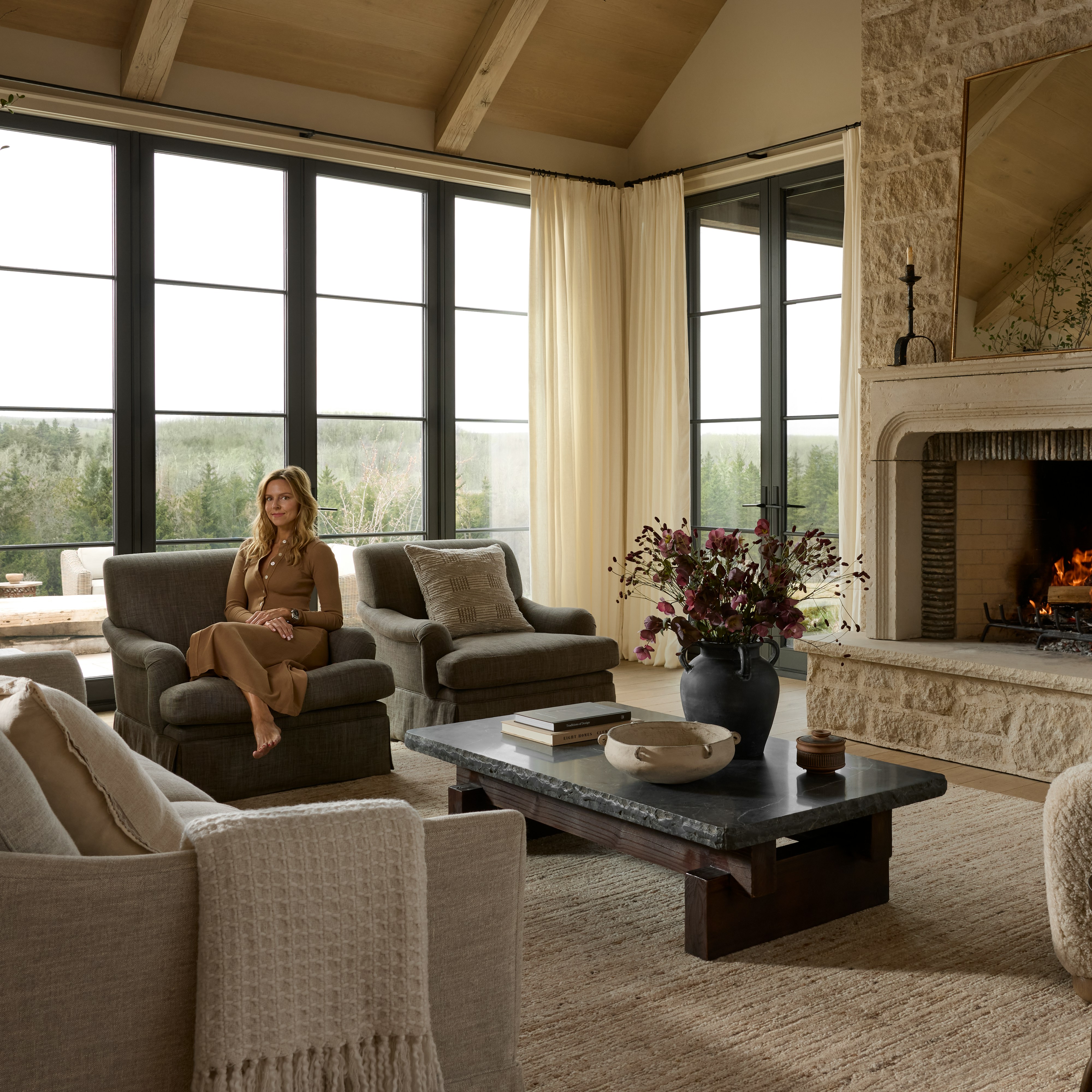 Allison Willson sitting in living room image