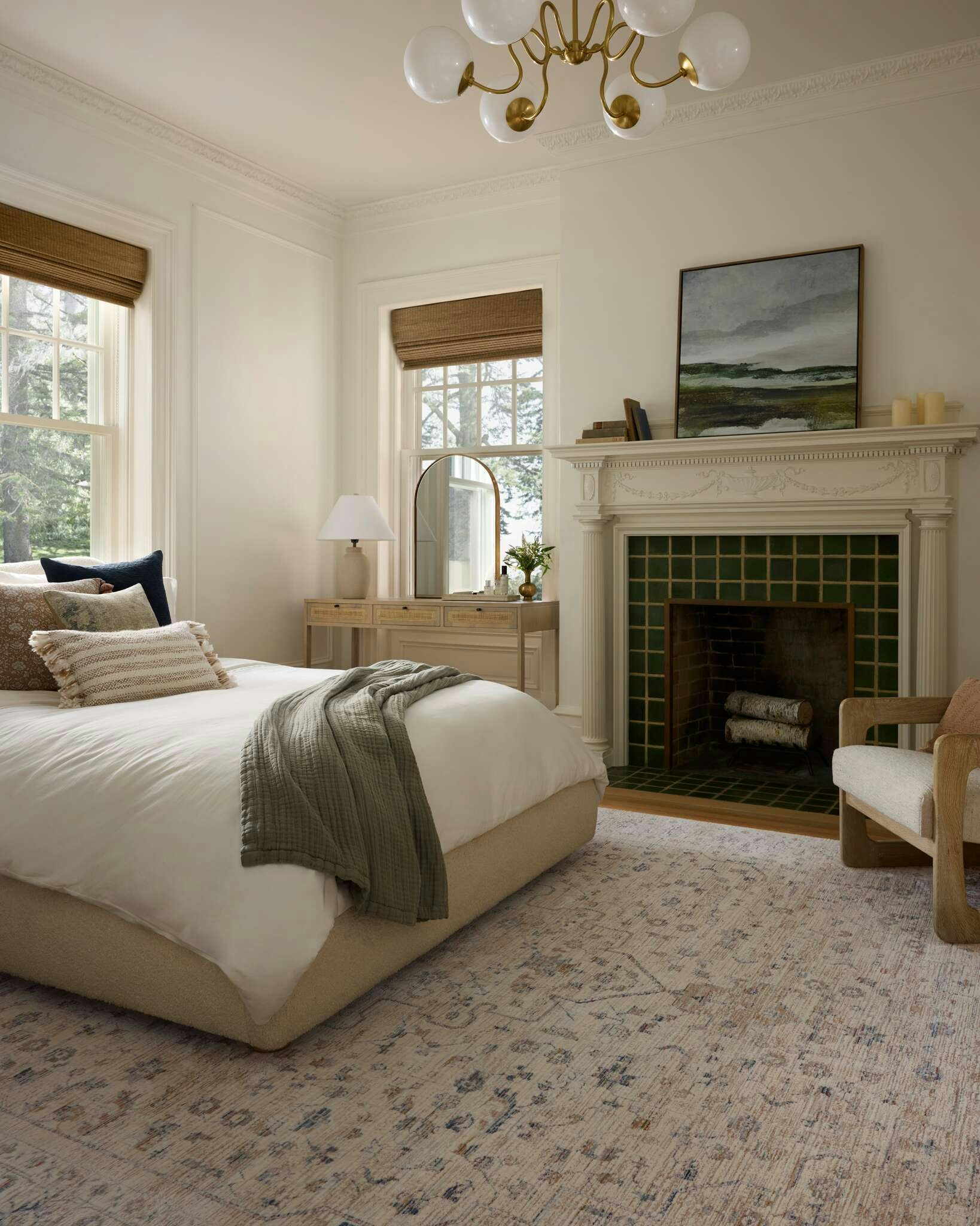 Bedroom featuring Rhoda rug