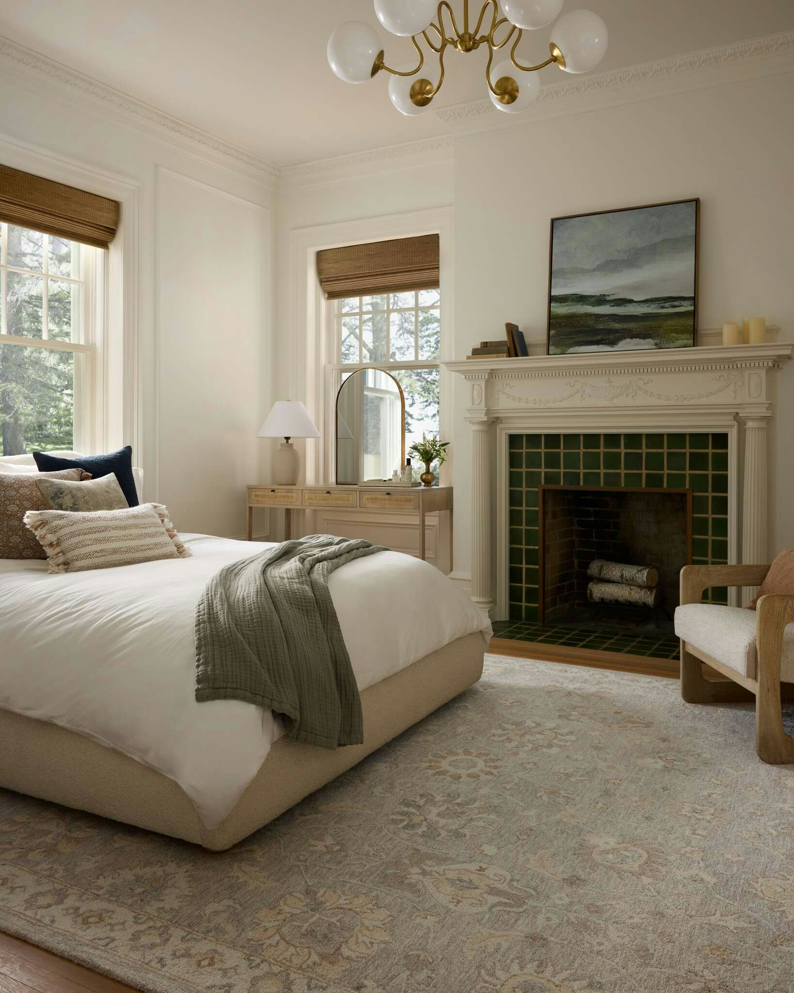 Bedroom featuring Yona rug