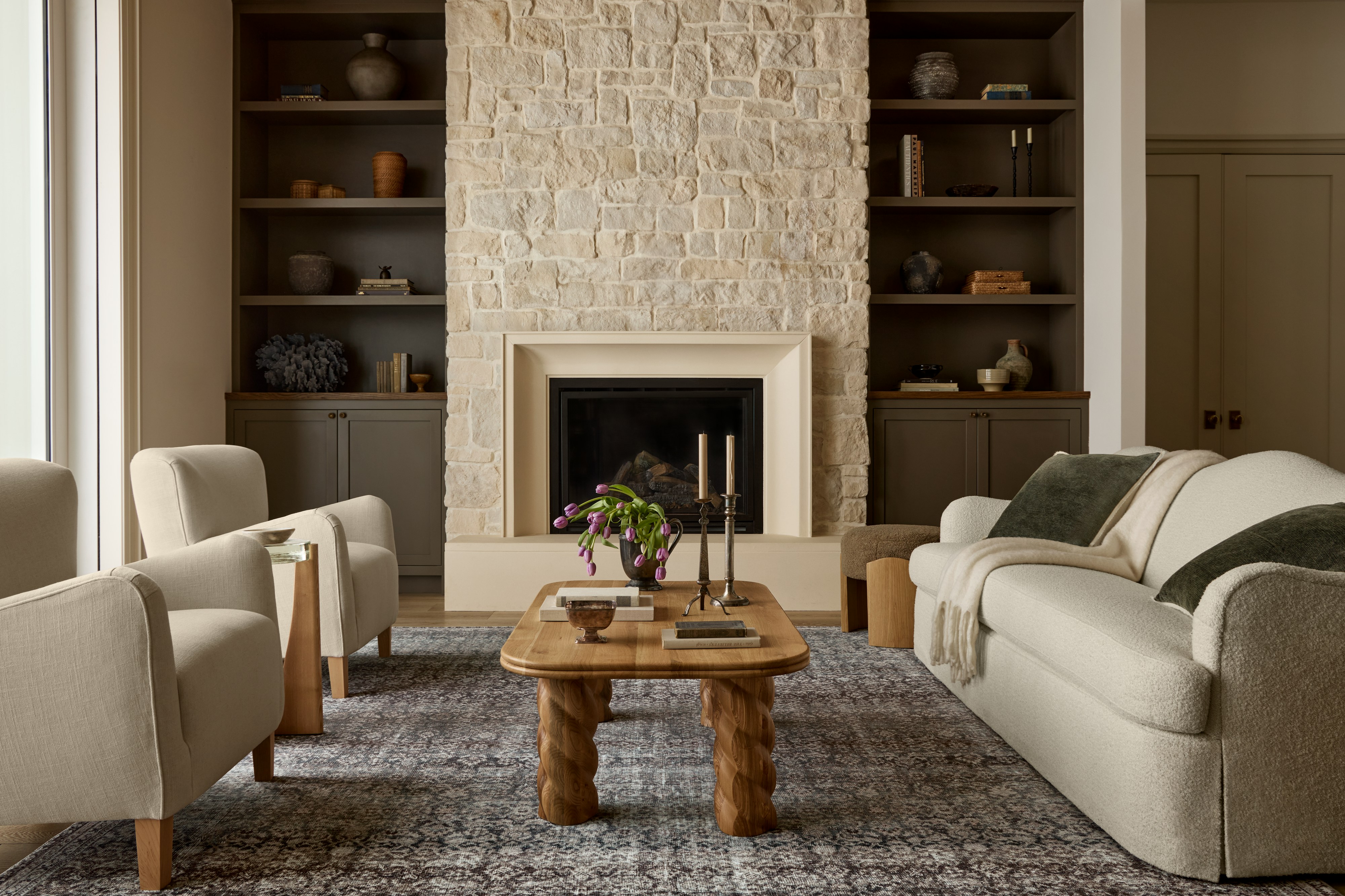 Shown in Lisburn Sand Linen Blend