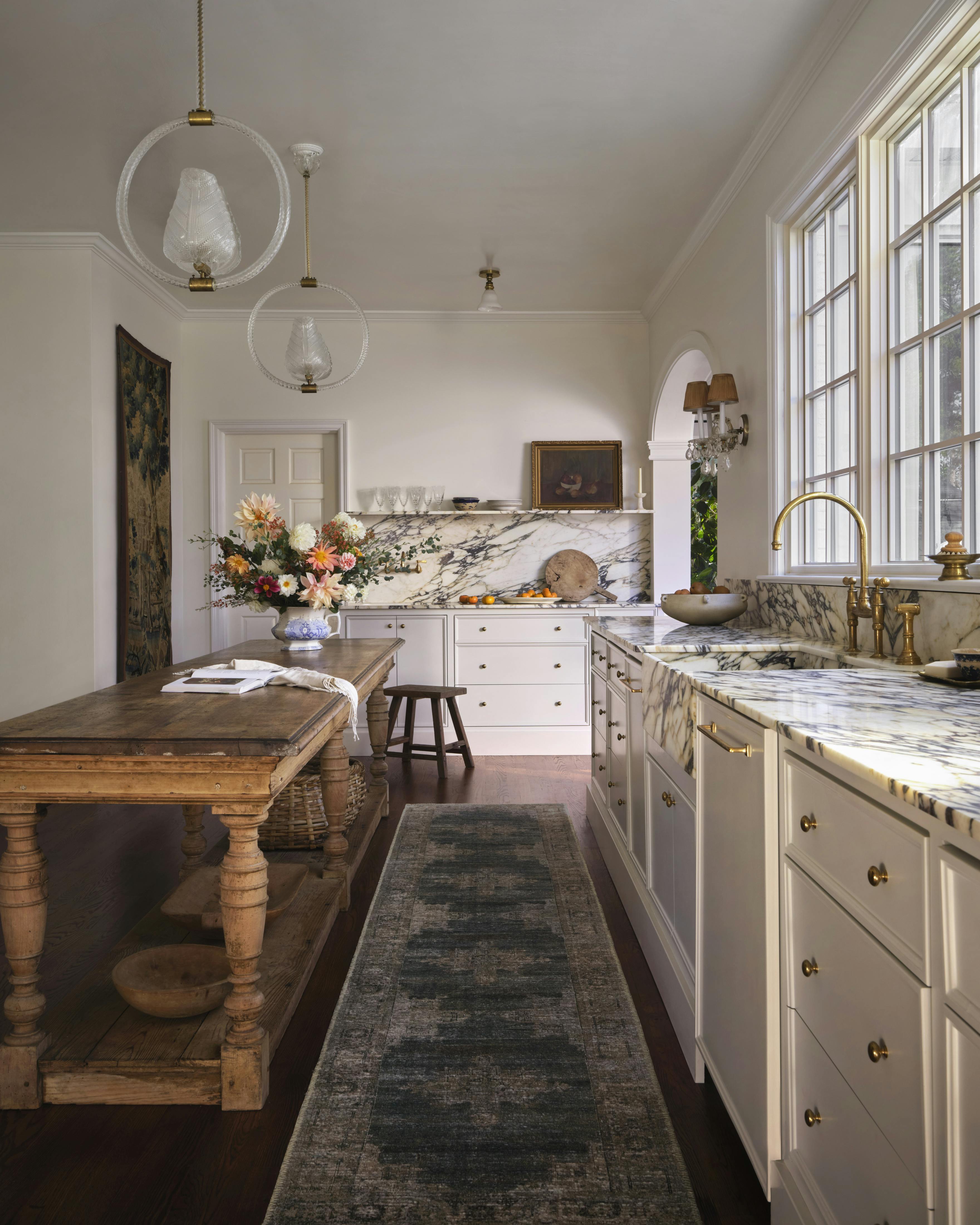 Kitchen featuring Matisa runner rug