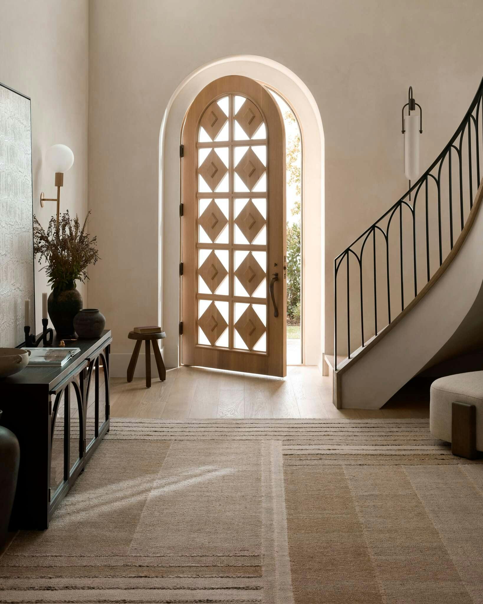 Entryway featuring Sonia Rug